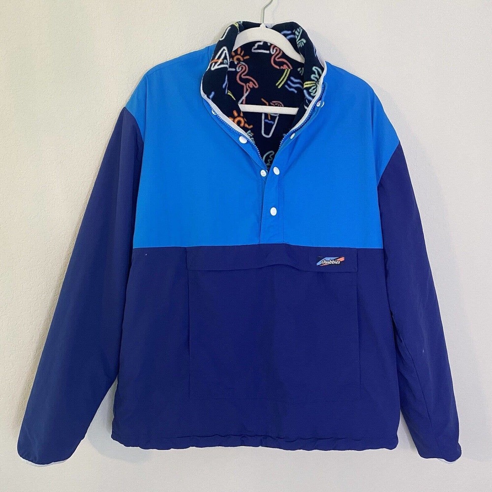 Chubbies Fleece Lined Pullover Jacket Large